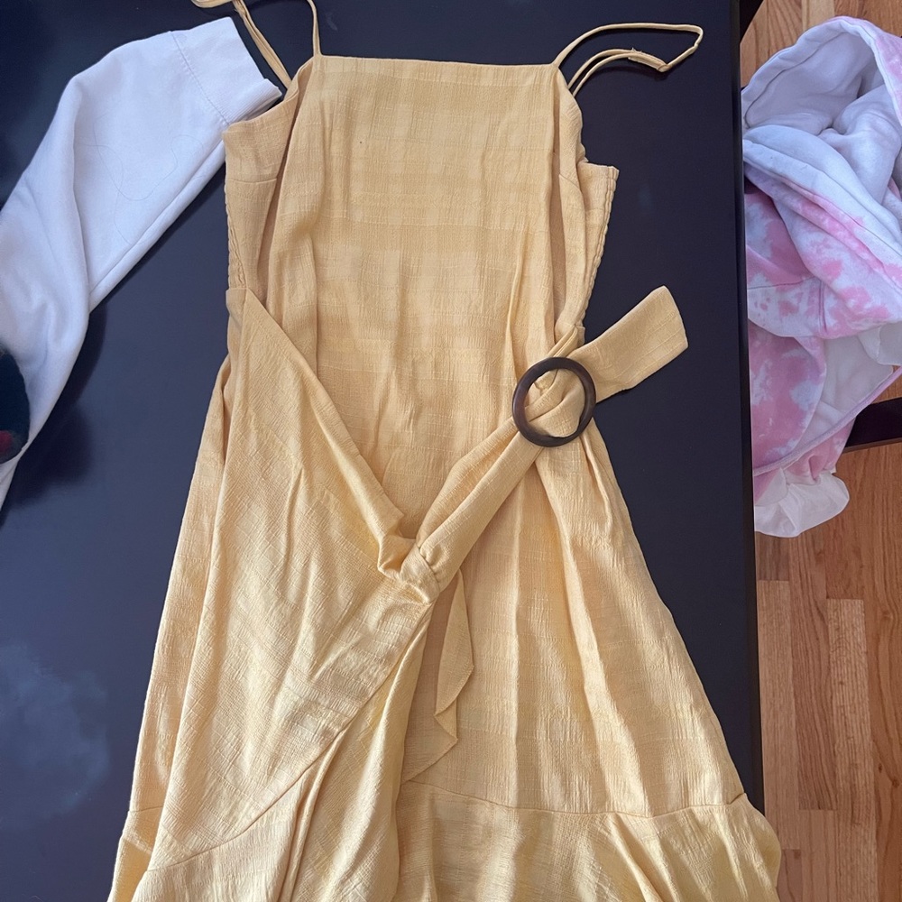 American eagle mini dress yellow